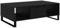 vidaXL Couchtisch Couchtisch Schwarz Eichen-Optik 104 x 60 x 35 cm Holzwerkstoff