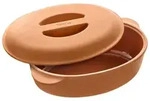 Berndes Br&auml;ter 38x25 cm, oval, Terracotta - b.terra, 6 Liter, Terracotta &Oslash; 38...