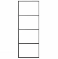 vidaXL Schiebet&uuml;r, Zimmert&uuml;r Aluminium und ESG Glas 76x205 cm Schwarz