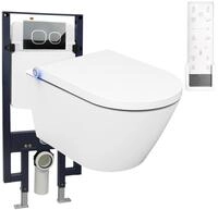 Bernstein WC-Komplettset Dusch-WC PRO+ 1102, Wandmontage, (Vorwand-Set 3-St. WC,