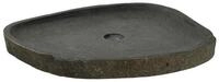 vidaXL Waschbecken Waschbecken Grau 65 x 50 x 6 cm Flussstein (1-St)