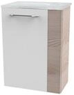 FACKELMANN Waschbecken SBC B. CLEVER G&auml;ste WC Set 2-teilig 45 cm, Braun hell