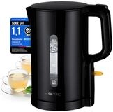 CLATRONIC Wasserkocher WK 3835, Wasserkocher 1,7L, 2200W, Einhandbedienung