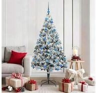 vidaXL K&uuml;nstlicher Weihnachtsbaum, K&uuml;nstlicher Weihnachtsbaum mit 300 LEDs mit