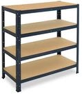 shelfplaza Schwerlastregal HOME, 115x80x40cm anthrazit, 4 B&ouml;den, Kellerregal,