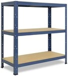shelfplaza Schwerlastregal HOME, 115x75x40cm blau, 3 B&ouml;den, Kellerregal,
