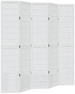 vidaXL Paravent 40 x 200 cm 5-tlg Raumteiler Paravent Trennwand Spanische Wand...