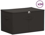 vidaXL Aufbewahrungsbox Aufbewahrungsbox 24 pcs Anthrazit 55 x 35 x 32 cm...