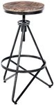CLP Barhocker Karla (1 St., 1er), moderner Industrial-Look, h&ouml;henverstellbar