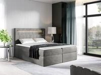 MIRJAN24 Boxspringbett Aspen (LED-Beleuchtung, Topper, Matratze, Kopfteil), im