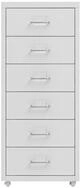 vidaXL Aktenschrank B&uuml;roschrank mit Rollen Grau 28x41x69 cm Metall