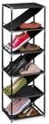 relaxdays Schuhregal f&uuml;r 11 Paar Schuhe, schwarz