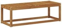 vidaXL Sofaelement Outdoor Hocker Bank Natur 115 x 43 x 37 cm Massivholz (1 St)