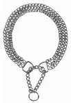 TRIXIE Hunde-Halsband Zug-Stopp-Kettenhalsband, 3-reihig - diverse - 60 cm/2,5 mm,
