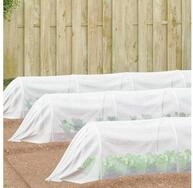 vidaXL Sch&auml;dlingsschutznetz, Insektennetz Wei&szlig; 2 x 10 m Polyethylen
