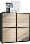 Vladon Highboard Cuba V2 (Schrank, 104 x 105,5 x 35,5 cm Sideboard mit 8...