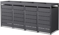 ML-DESIGN M&uuml;lltonnenbox M&uuml;llbox aus Stahl wetterfeste M&uuml;lltonnen Verkleidung