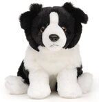 Uni-Toys Kuscheltier Border Collie, sitzend - Mit/Ohne Leine - 20 cm (H&ouml;he) -