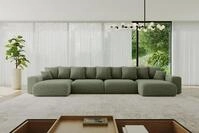 ALTDECOR Wohnlandschaft ESKAR-U2, Couch mit Schlaffunktion, Wohnzimmer -