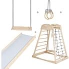 roba&reg; Spielturm aus Holz - Indoor Kletterger&uuml;st f&uuml;r Kinder - Kletterturm, Mit