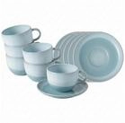 like. by Villeroy & Boch Tasse Perlemor Aqua Kaffeetassen mit Untertassen 190...