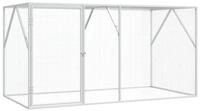 vidaXL Vogelk&auml;fig, Vogelk&auml;fig Anthrazit 208 x 102 x 108 cm Verzinkter Stahl
