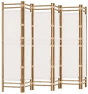 vidaXL Paravent 240 x 180 cm 6-tlg Paravent Faltbar 240 cm Bambus und Canvas
