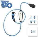 NRGkick Elektroauto-Ladestation 32A Pure f&uuml;r PV-Nutzer GSM/GPS/SIM 5m WLAN blau