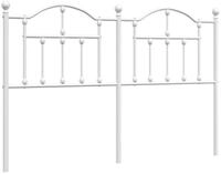 vidaXL Bett Ersatz-Kopfteil Metall Wei&szlig; 135 cm (1-tlg)