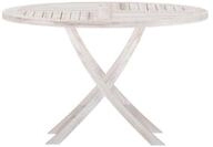 ebuy24 Gartentisch Kenya Gartentisch &Oslash;120cm whitewash.