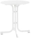 Sieger Gartenm&ouml;bel Klapptisch in Mamor wei&szlig;, mecalit&reg;-PRO - 72x68cm (HxD)