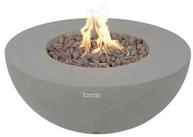 ELEMENTI Feuerstelle Gas "Roca" in Beton-Optik, (Set inkl. Zubeh&ouml;r, 8-St., ohne