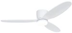 Qazqa Deckenventilator Sofio, (nicht austauschbare) LED, Wei&szlig;, Design, Holz,