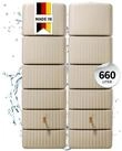 4rain Regentonne SLIM Wandtank SET 660 L, sandbeige, 2x Slim 330 L, inkl....
