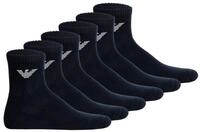 Emporio Armani Sportsocken Herren Socken 6er Pack Baumwolle SPORTY SPONGE 6P