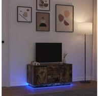 vidaXL Schrankmodule TV-Schrank mit LED-Leuchten R&auml;uchereiche 100x41x50 cm