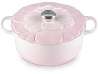 LE CREUSET Br&auml;ter Br&auml;ter Blume Signature rund shell pink 26cm, Emailliertes
