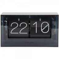 Karlsson Uhr Tischuhr Table Clock Boxed Flip Schwarz (11,7cm)