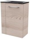 FACKELMANN Waschbecken SBC B. CLEVER G&auml;ste WC Set 2-teilig 45 cm, Braun hell,...