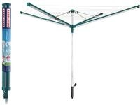 Leifheit W&auml;schespinne W&auml;scheschirm Linomatic 500 Deluxe, 50m Leinenl&auml;nge,