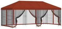 vidaXL Partyzelt Pavillon mit Seitenw&auml;nden 6 x 3 m Terrakotta