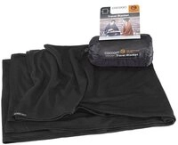 Cocoon H&uuml;ttenschlafsack COCOON Reisedecke Merino Wolle / Seide schwarz
