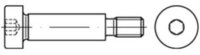 Contorion Schraube ISO 7379 Pass-Schulterschraube Schaftpassung f9 M6x25 Stahl...