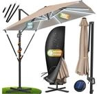 KESSER Ampelschirm, Sonnenschirm SUN XL 300 300 cm Inkl. Abdeckung 360&deg;...