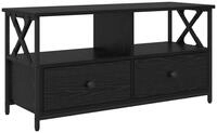 vidaXL TV-Schrank TV-Schr&auml;nk mit Schubladen Schwarz Eichen-Optik 90 x 33 x 45...