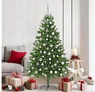 vidaXL K&uuml;nstlicher Weihnachtsbaum, Weihnachtsbaum mit 300 LEDs mit St&auml;nder...
