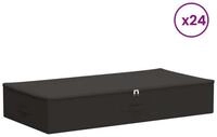 vidaXL Aufbewahrungsbox Aufbewahrungsbox 24 pcs Anthrazit 100 x 50 x 18 cm...