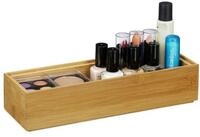 relaxdays Aufbewahrungsbox 2 x Ordnungsbox Bambus