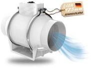 TronicXL Turboventilator Turboventilator Rohrventilator 125mm L&uuml;fter leise f&uuml;r