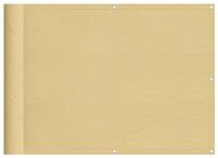 vidaXL Balkonsichtschutz Balkonsichtschutz Sandfarben 75x600 cm 100 %